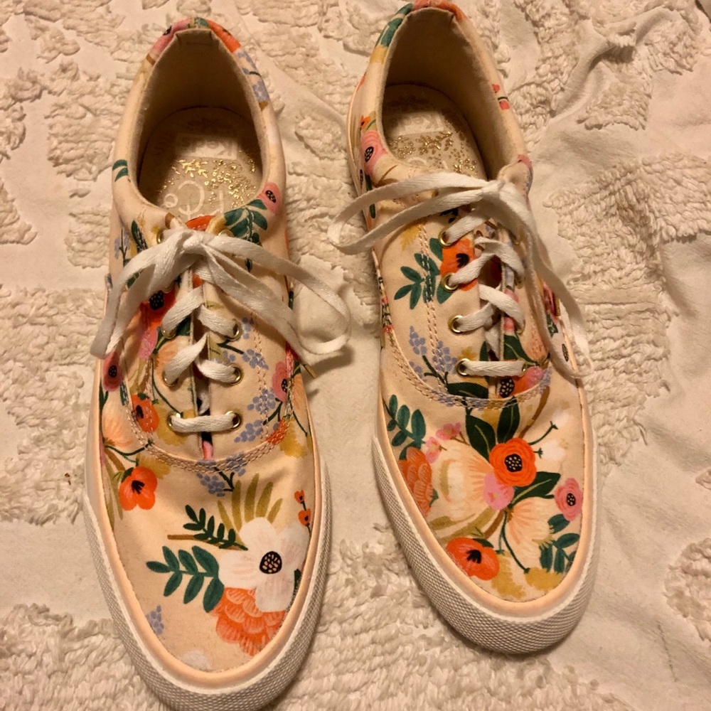 Keds rifle paper co. lace sneakers - size 9
